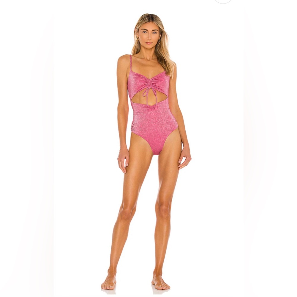 L*Space Rumi One Piece Swimsuit Bubblegum Pink NWT
